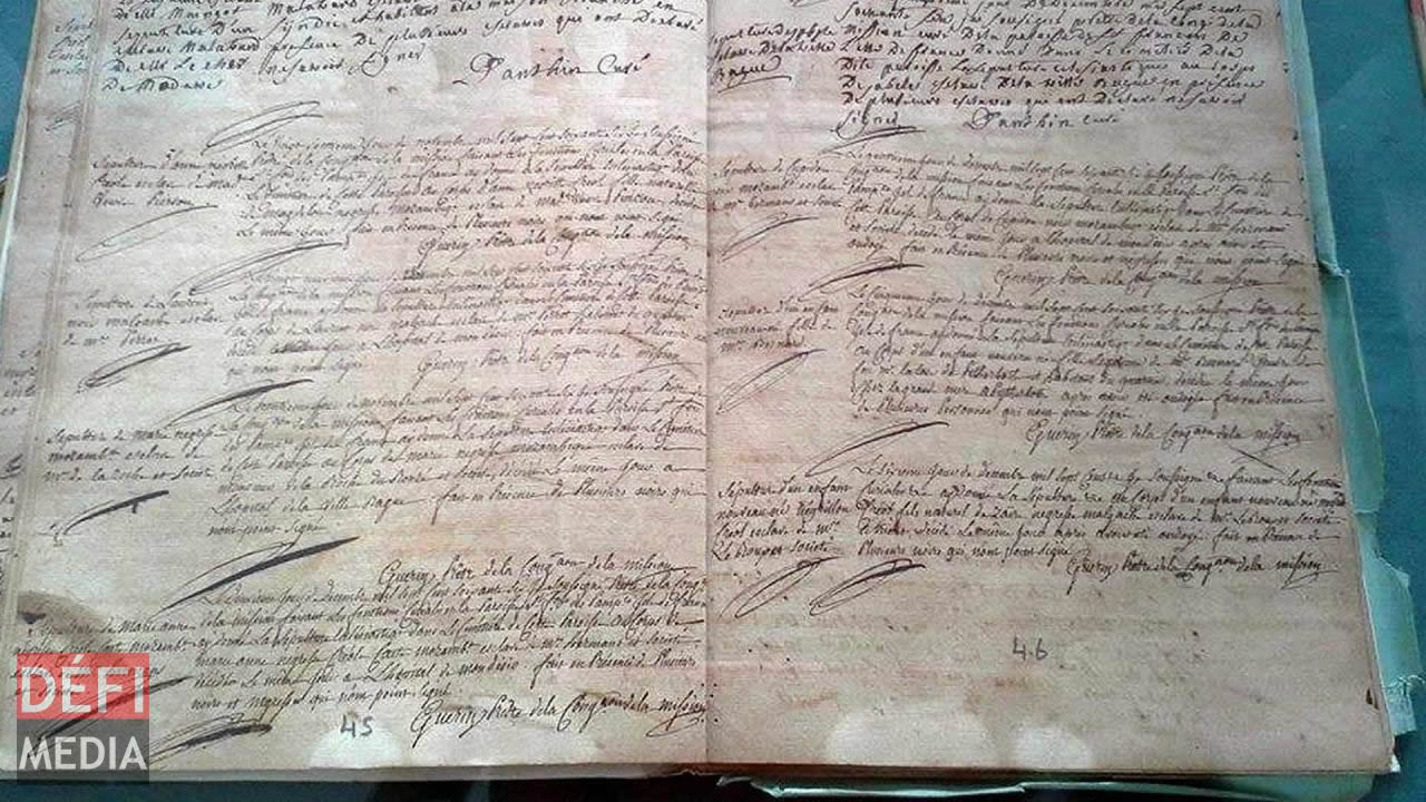 Auparavant les données à l’état civil étaient conservées dans des registres.