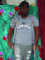 Zaahir Aukin a eu le tendon et des veines du pied sectionnés.