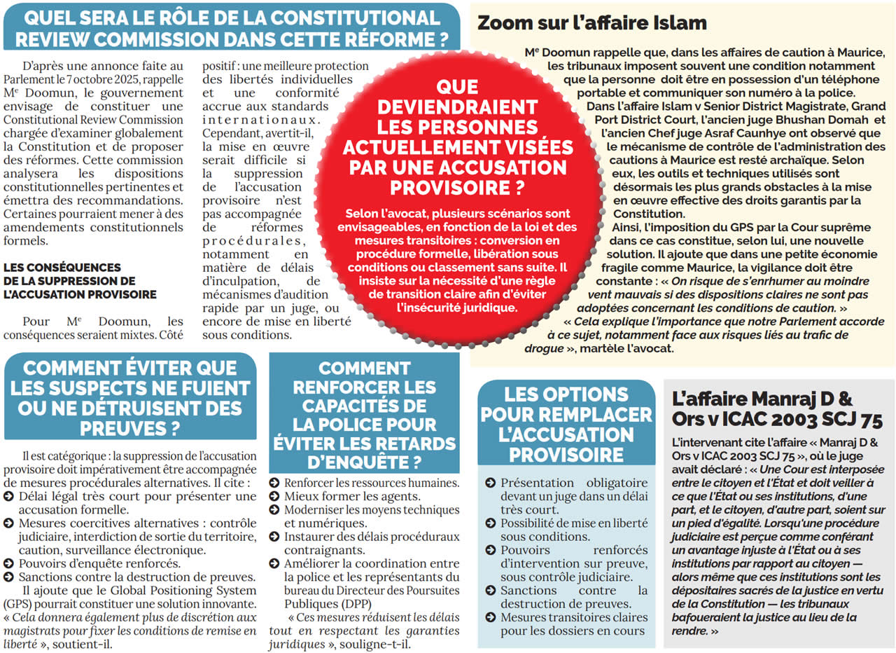 Accusation provisoire 