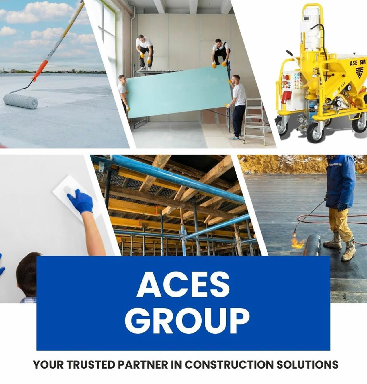 Les différentes entités d’Aces Group dévoileront l’étendue de leurs produits et services, couvrant échafaudages, enduits, étanchéité, matériaux de construction et plus encore.