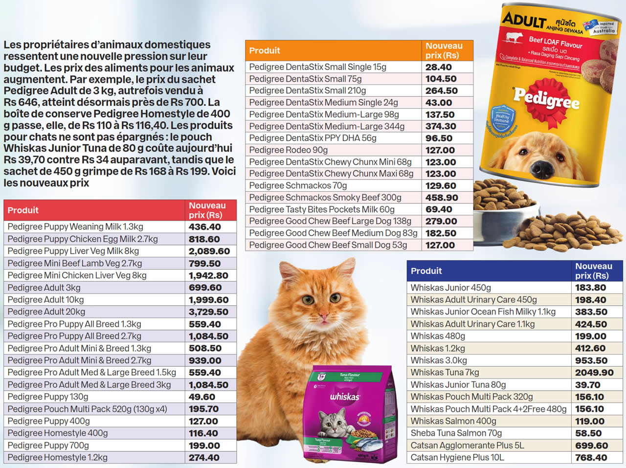 Aliments pour animaux