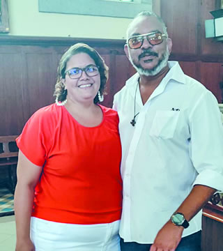 Janick Baker-Verte et son époux Didier Verte