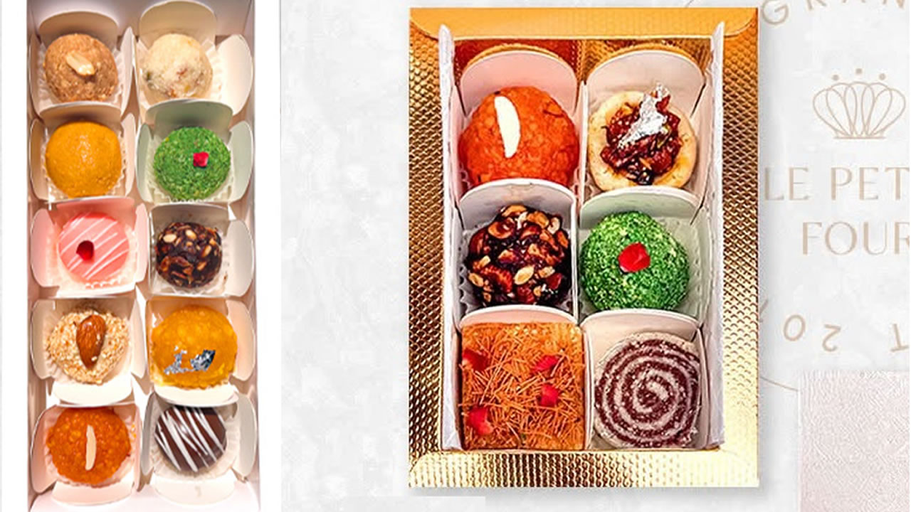 Les « ladoos » se déclinent en une belle palette de textures et de parfums. Les classiques indiens côtoient désormais des créations audacieuses et modernes.