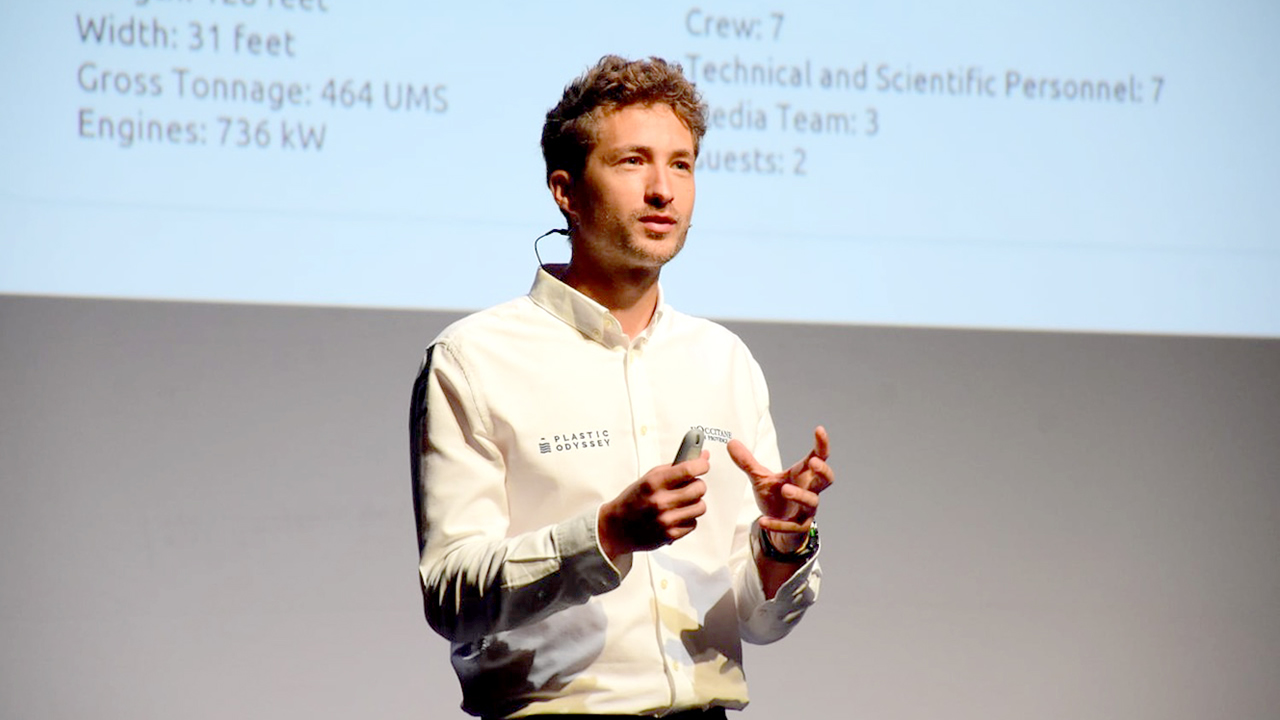 Simon Bernard, le fondateur  de Plastic Odyssey.