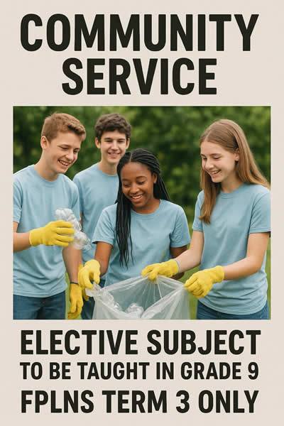 Les élèves de Grade 9 du FPLNS participeront à plusieurs activités durant le 3e trimestre.