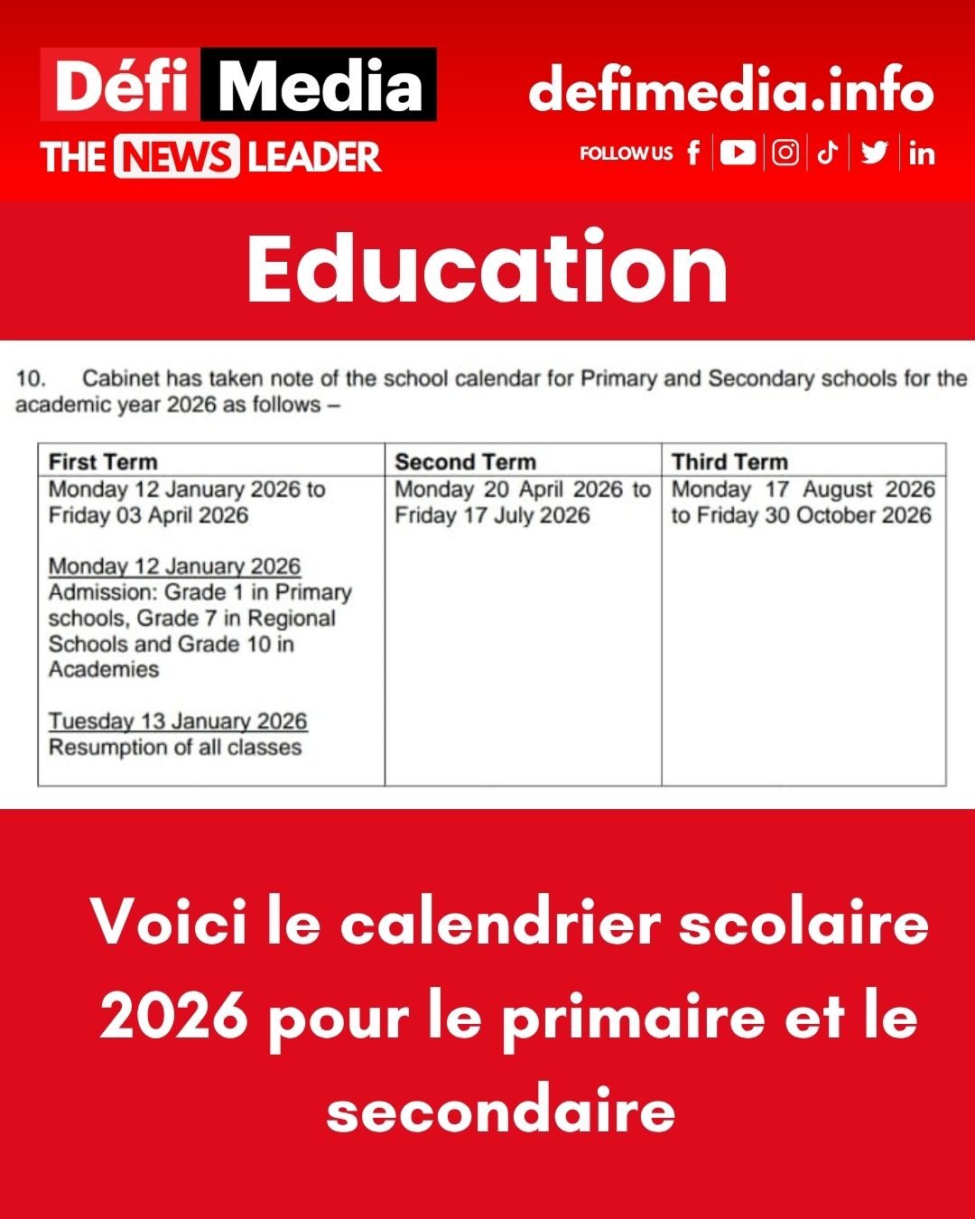 calendrier