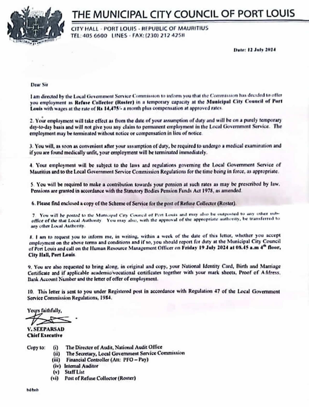 municipal city council